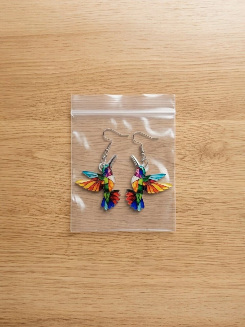 NEW Rainbow Hummingbirds Earrings Dangle Drop Colorful Earrings